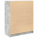 vidaXL betonszürke szerelt fa tálalószekrény 80x35x99 cm