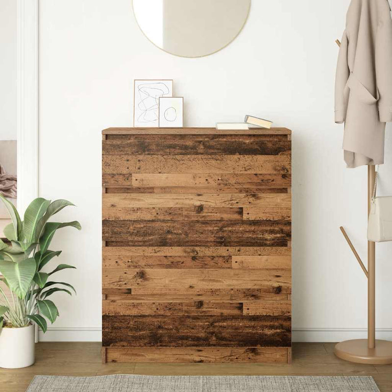 vidaXL antik fa színű szerelt fa tálalószekrény 80x35x99 cm