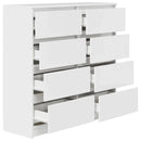 vidaXL fehér szerelt fa tálalóasztal 100x35x99 cm