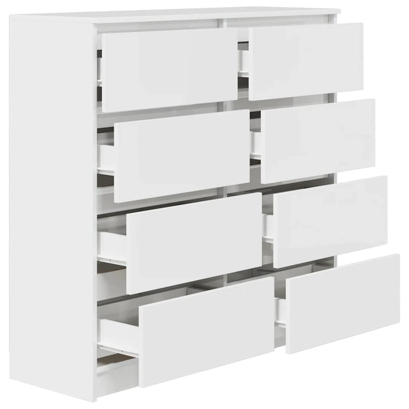 vidaXL fehér szerelt fa tálalóasztal 100x35x99 cm