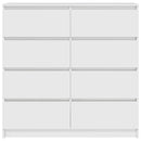 vidaXL fehér szerelt fa tálalóasztal 100x35x99 cm