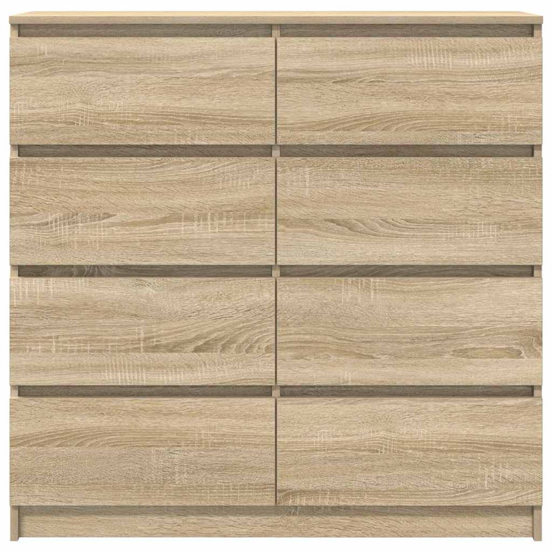 vidaXL sonoma tölgy színű szerelt fa tálalóasztal 100x35x99 cm