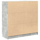 vidaXL betonszürke szerelt fa tálalószekrény 100x35x99 cm