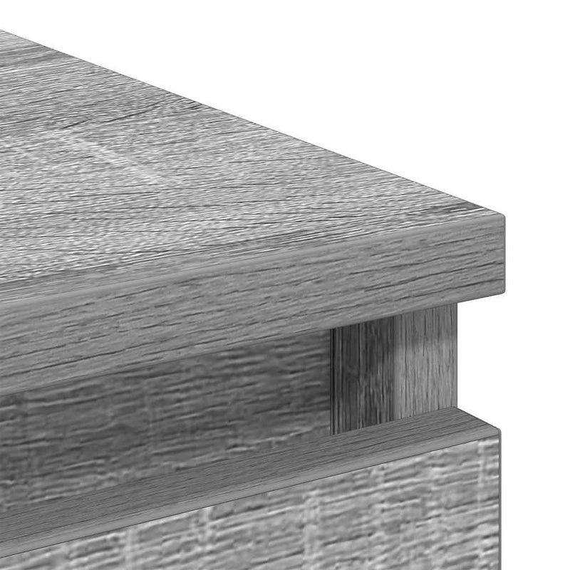 vidaXL szürke sonoma színű szerelt fa tálalószekrény 100x35x99 cm