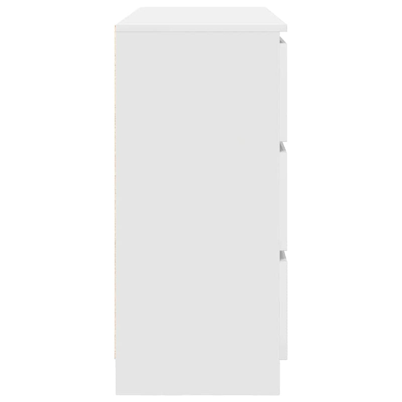vidaXL fehér szerelt fa tálalószekrény 100x35x76 cm