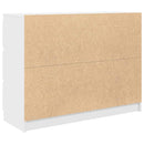 vidaXL fehér szerelt fa tálalószekrény 100x35x76 cm