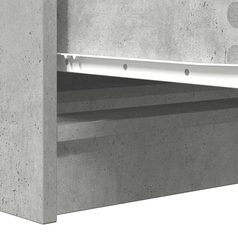 vidaXL betonszürke szerelt fa tálalószekrény 100x35x76 cm