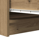 vidaXL kézműves tölgy színű szerelt fa tálalószekrény 100x35x76 cm