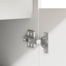 vidaXL Asztal fiókkal polcokkal ajtóval Fehér 140 x 49 x 76 cm Faanyag