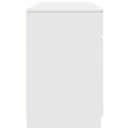 vidaXL Asztal fiókkal polcokkal ajtóval Fehér 140 x 49 x 76 cm Faanyag