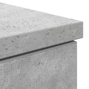 vidaXL Asztal fiókkal polcokkal Beton szürke 140 x 49 x 76 cm Faanyag