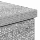 vidaXL Asztal fiókkal polcokkal Szürke sonoma 140 x 49 x 76 cm Faanyag