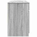 vidaXL Asztal fiókkal polcokkal Szürke sonoma 140 x 49 x 76 cm Faanyag