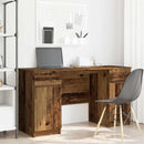 vidaXL Asztal fiókkal polcokkal Régi fa 140 x 49 x 76 cm Faanyag