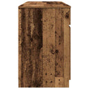 vidaXL Asztal fiókkal polcokkal Régi fa 140 x 49 x 76 cm Faanyag