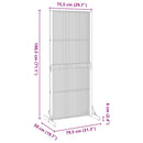 vidaXL tömör akácfa adatvédelmi paraván beltéri/kültéri 180,5 cm