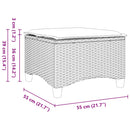 vidaXL 2 db szürke polirattan kerti székek párnákkal 55x55x36 cm