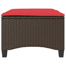 vidaXL 2 db barna polirattan kerti székek párnákkal 55x55x36 cm