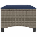 vidaXL 2 db szürke polirattan kerti székek párnákkal 55x55x36 cm