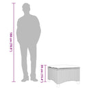 vidaXL 2 db fekete polirattan kerti székek párnákkal 55x55x36 cm