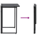 vidaXL fekete polyrattan összecsukható kerti asztal 90x51x75 cm