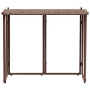 vidaXL barna polyrattan összecsukható kerti asztal 90x51x75 cm