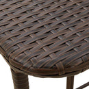 vidaXL barna polyrattan összecsukható kerti asztal 90x51x75 cm