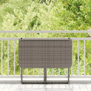 vidaXL szürke polyrattan összecsukható kerti asztal 90x51x75 cm