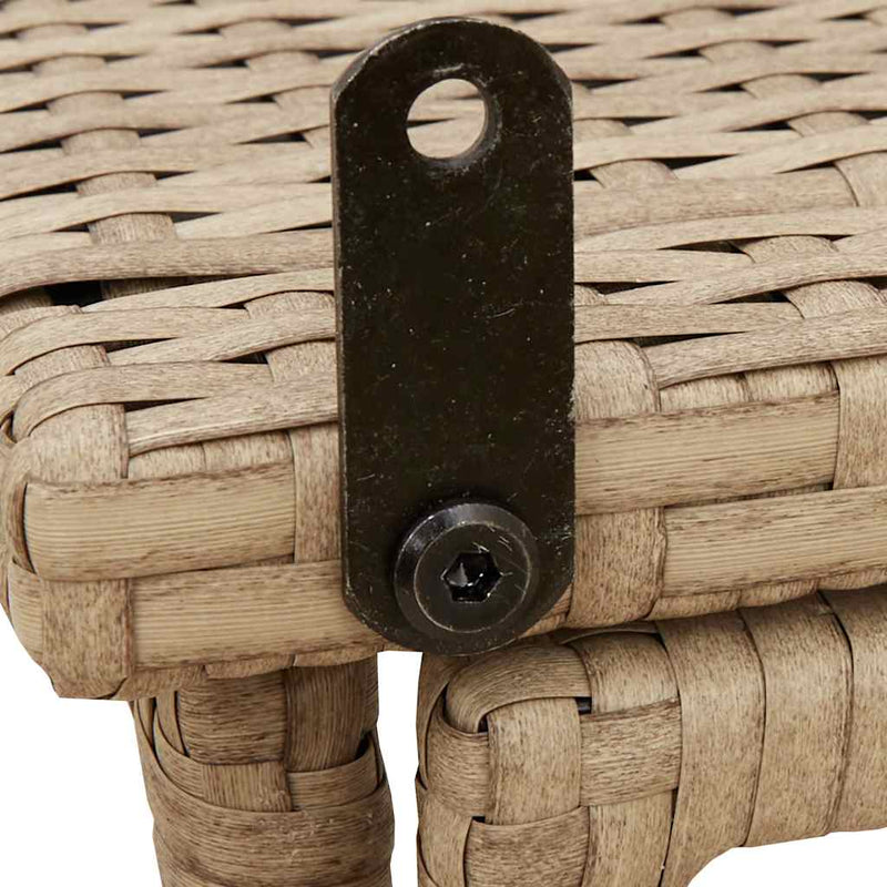 vidaXL bézs polyrattan összecsukható kerti asztal 90x51x75 cm