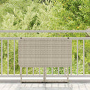vidaXL világosszürke polyrattan összecsukható kerti asztal 90x51x75 cm