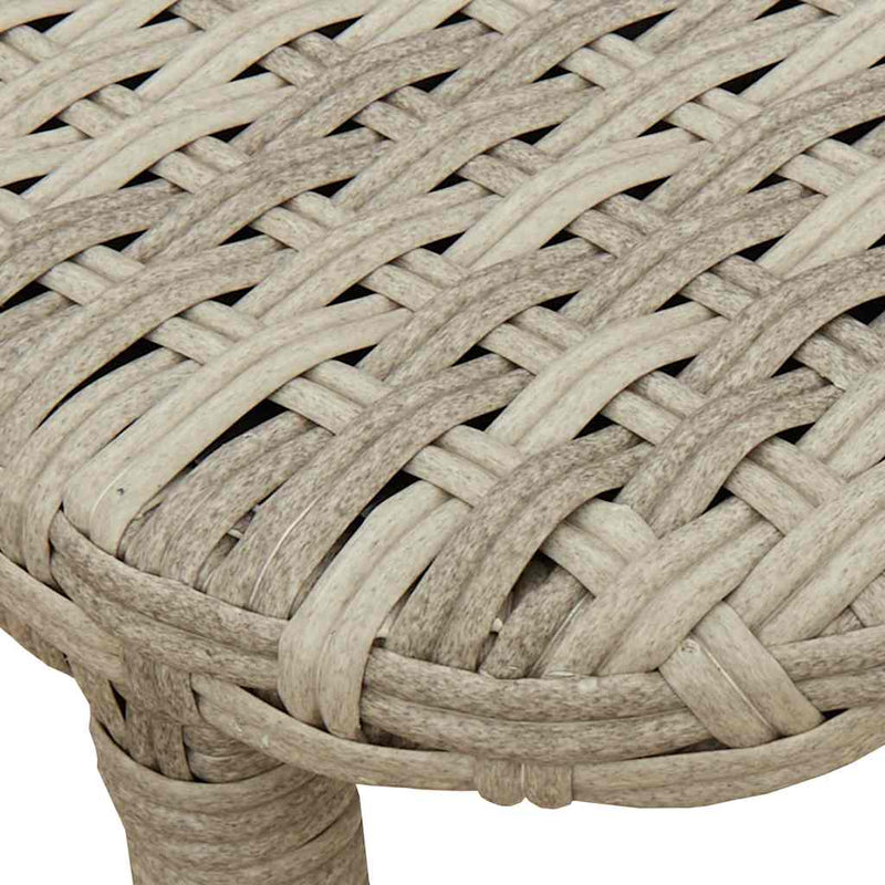 vidaXL világosszürke polyrattan összecsukható kerti asztal 90x51x75 cm