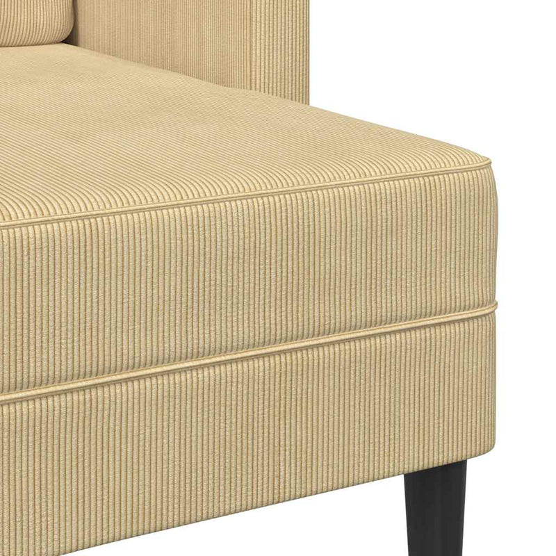vidaXL szürke-zöld vászon 2 üléses kanapé L-alakú kanapéval 125 cm