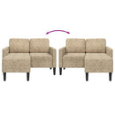 vidaXL világosszürke műbőr 2 üléses kanapé L-alakú kanapéval 125 cm