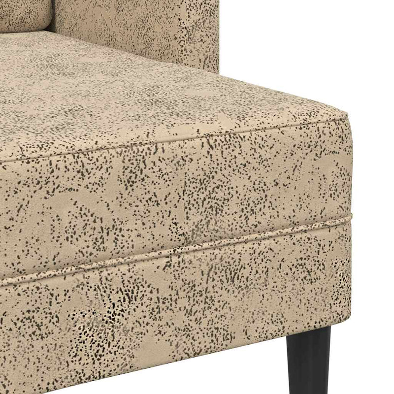 vidaXL világosszürke műbőr 2 üléses kanapé L-alakú kanapéval 125 cm