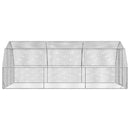 vidaXL Csirkefuttató 2,5x6x2,25 m horganyzott acél