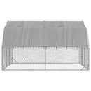 vidaXL Csirkekifutó tetővel 2,5x4x2,25 m horganyzott acél