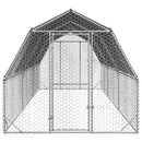 vidaXL Csirkekifutó tetővel 2,5x6x2,25 m horganyzott acél