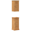 vidaXL Fürdőszoba bútor szett polcokkal VIGO 2 pcs Barna és Méz barna