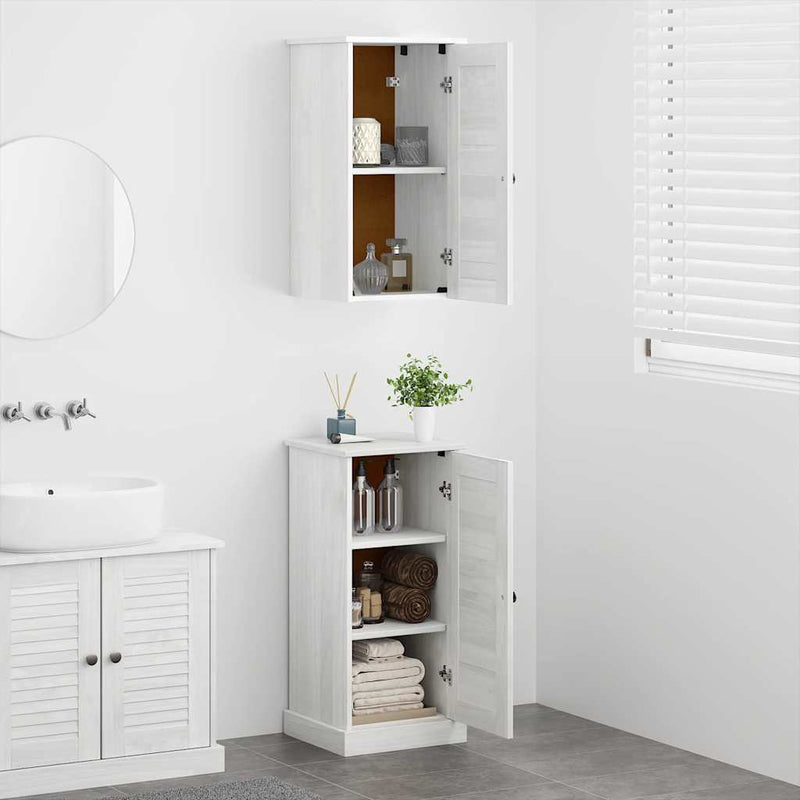 vidaXL Fürdőszoba bútor szett VIGO 2 pcs antik fehér 37 x 34 x 80 cm