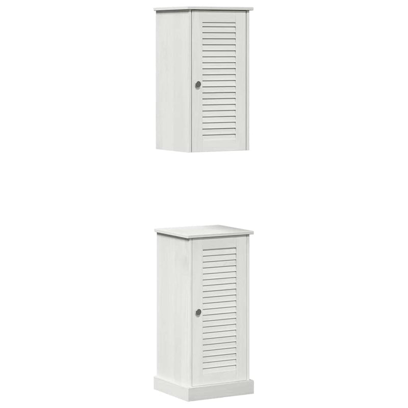 vidaXL Fürdőszoba bútor szett VIGO 2 pcs antik fehér 37 x 34 x 80 cm