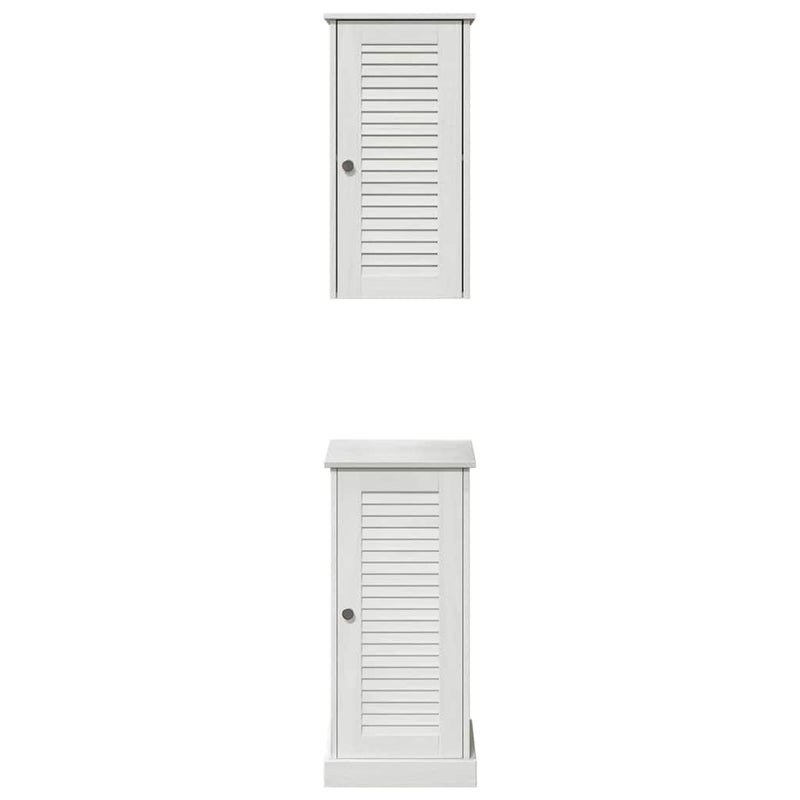 vidaXL Fürdőszoba bútor szett VIGO 2 pcs antik fehér 37 x 34 x 80 cm