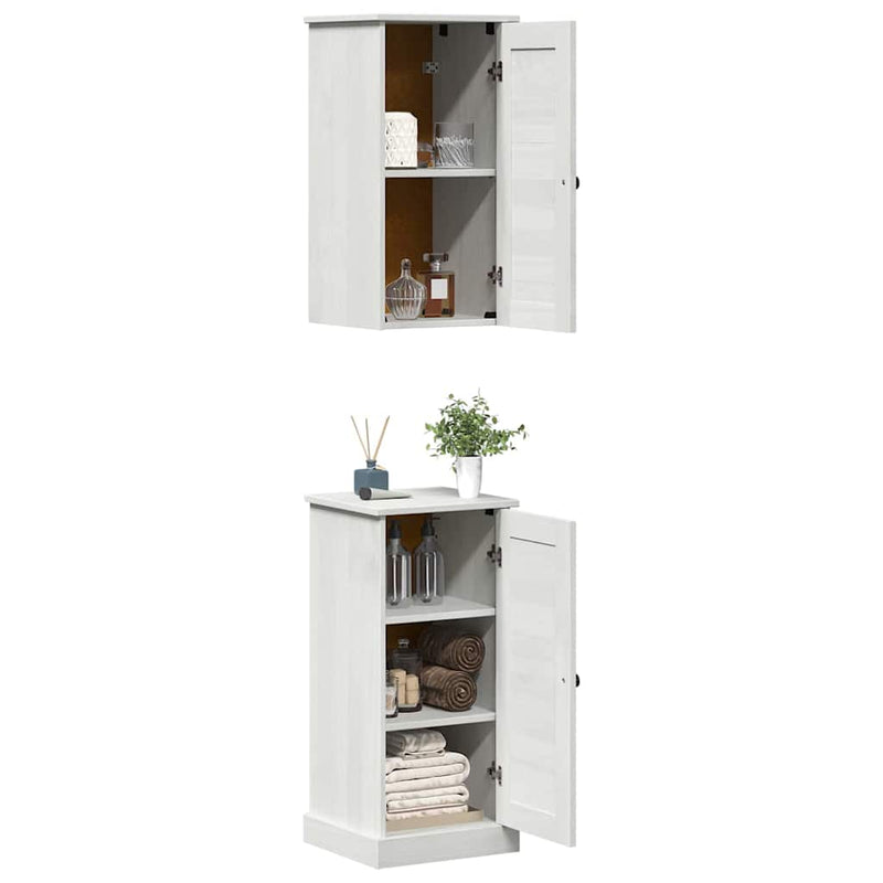 vidaXL Fürdőszoba bútor szett VIGO 2 pcs antik fehér 37 x 34 x 80 cm