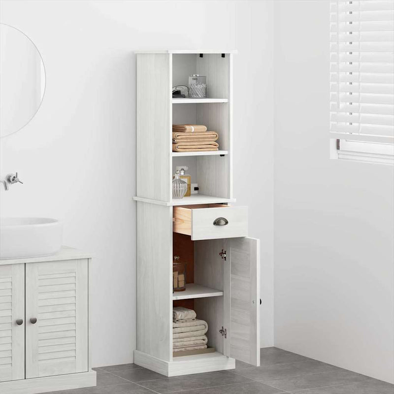 vidaXL Fürdőszoba bútor szett fiókkal VIGO 2 pcs Barna és fehér