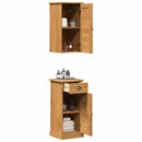 vidaXL Fürdőszoba Székény VIGO 2 db Barna és Mézbarna 37 x 34 x 80 cm