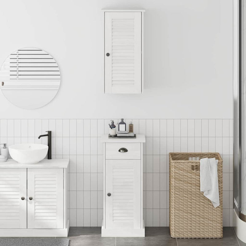 vidaXL Fürdőszoba bútor szett fiókkal VIGO 2 pcs Barna és fehér