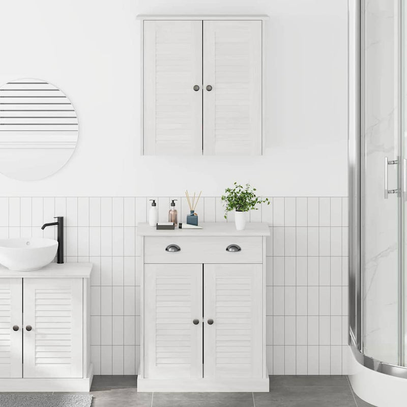 vidaXL Fürdőszoba bútor szett VIGO 2 pcs Barna 67.5 x 34 x 80 cm