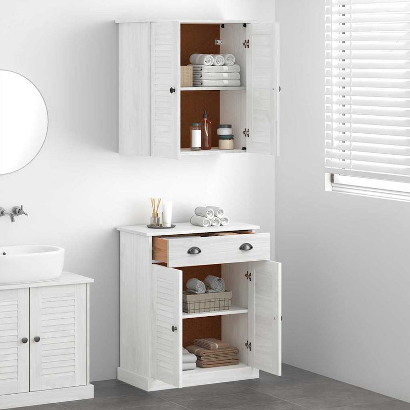 vidaXL Fürdőszoba bútor szett VIGO 2 pcs Barna 67.5 x 34 x 80 cm