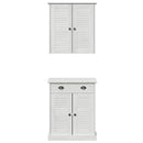 vidaXL Fürdőszoba bútor szett VIGO 2 pcs Barna 67.5 x 34 x 80 cm