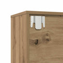 vidaXL 3 db kézműves tölgy színű szerelt fa könyvszekrények