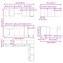 vidaXL Lyon 11 darabos konyhaszekrény készlet Kézműves tölgy műszaki fa